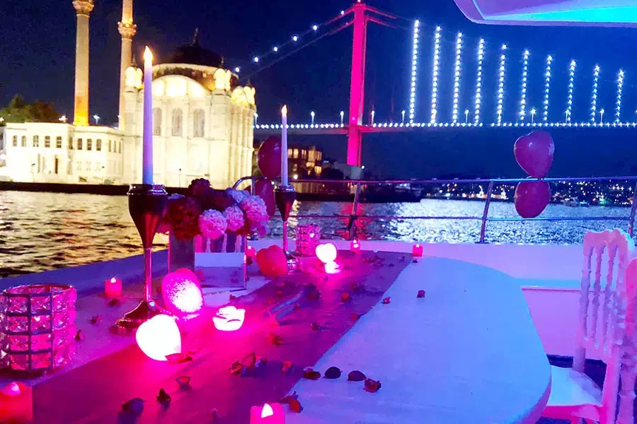 Wedding Anniversary on a Yacht — Istanbul